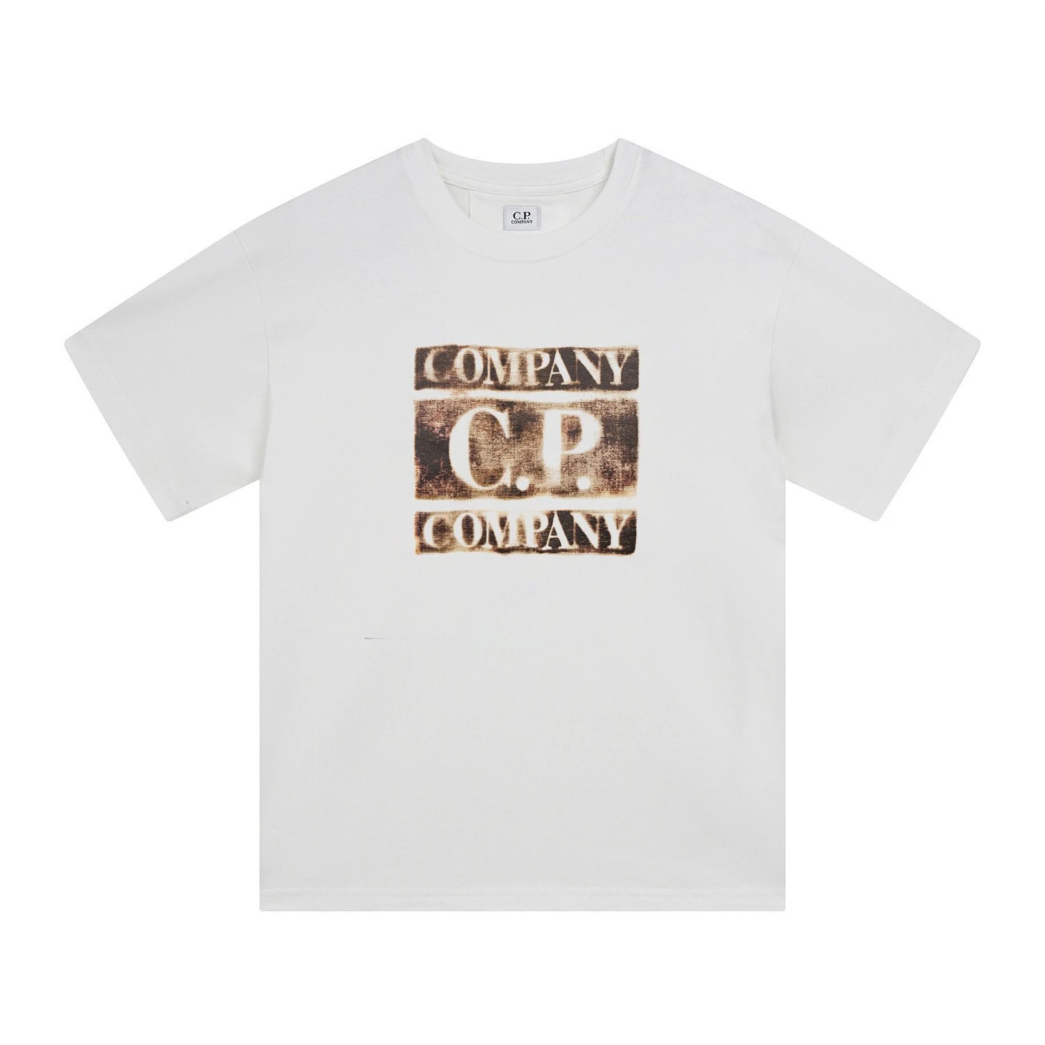 C.P. Company Patch Logo Black T-Shirt - 54