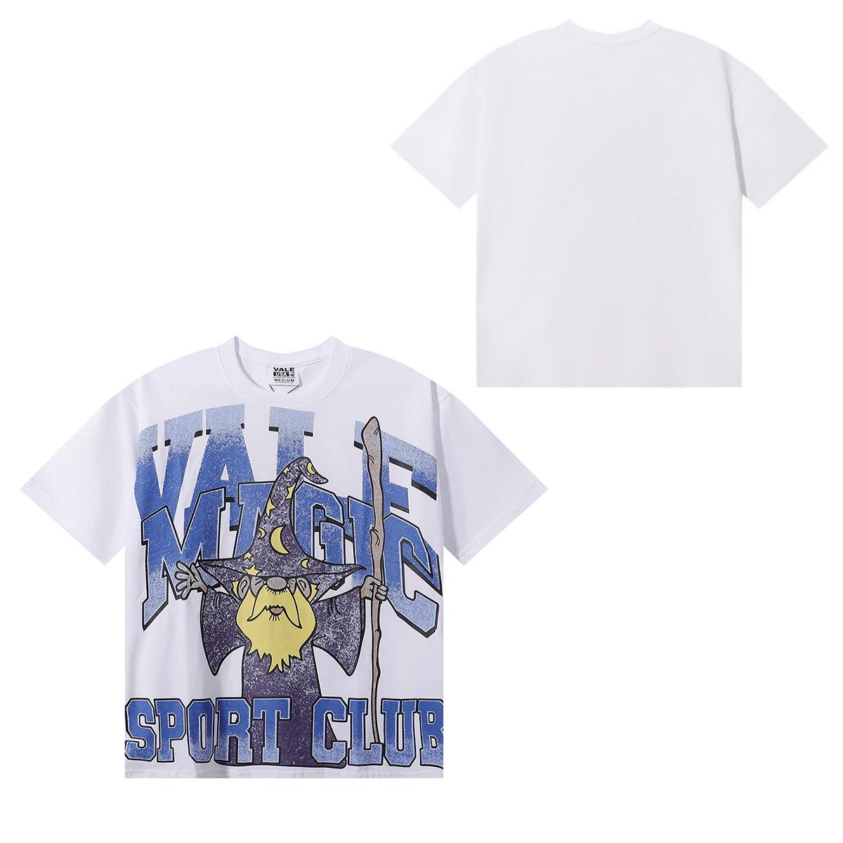 Design Vale Bone Athletic Graphic Print White T-Shirt T-Shirts - 31