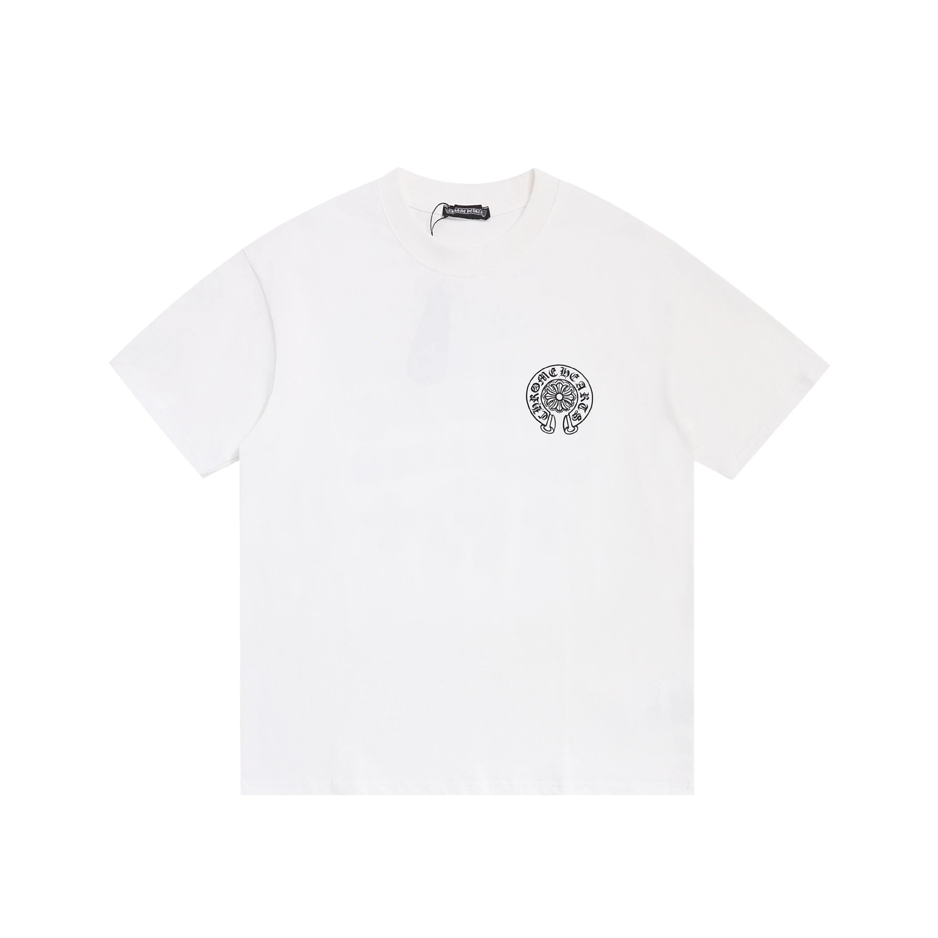 Chrome Hearts T-Shirts Embroidered Cross Graphic — white 6950