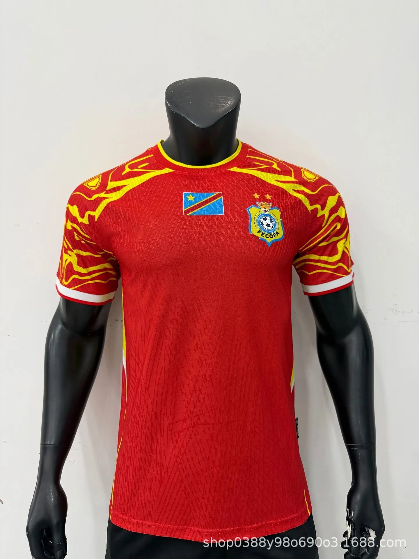 Design FECOFA Congo National Team Away Jersey Blue Jersey - 14