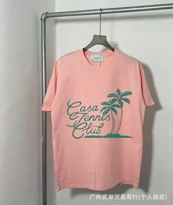 Casablanca T-Shirts Graphic-Print Crewneck product detail image 7