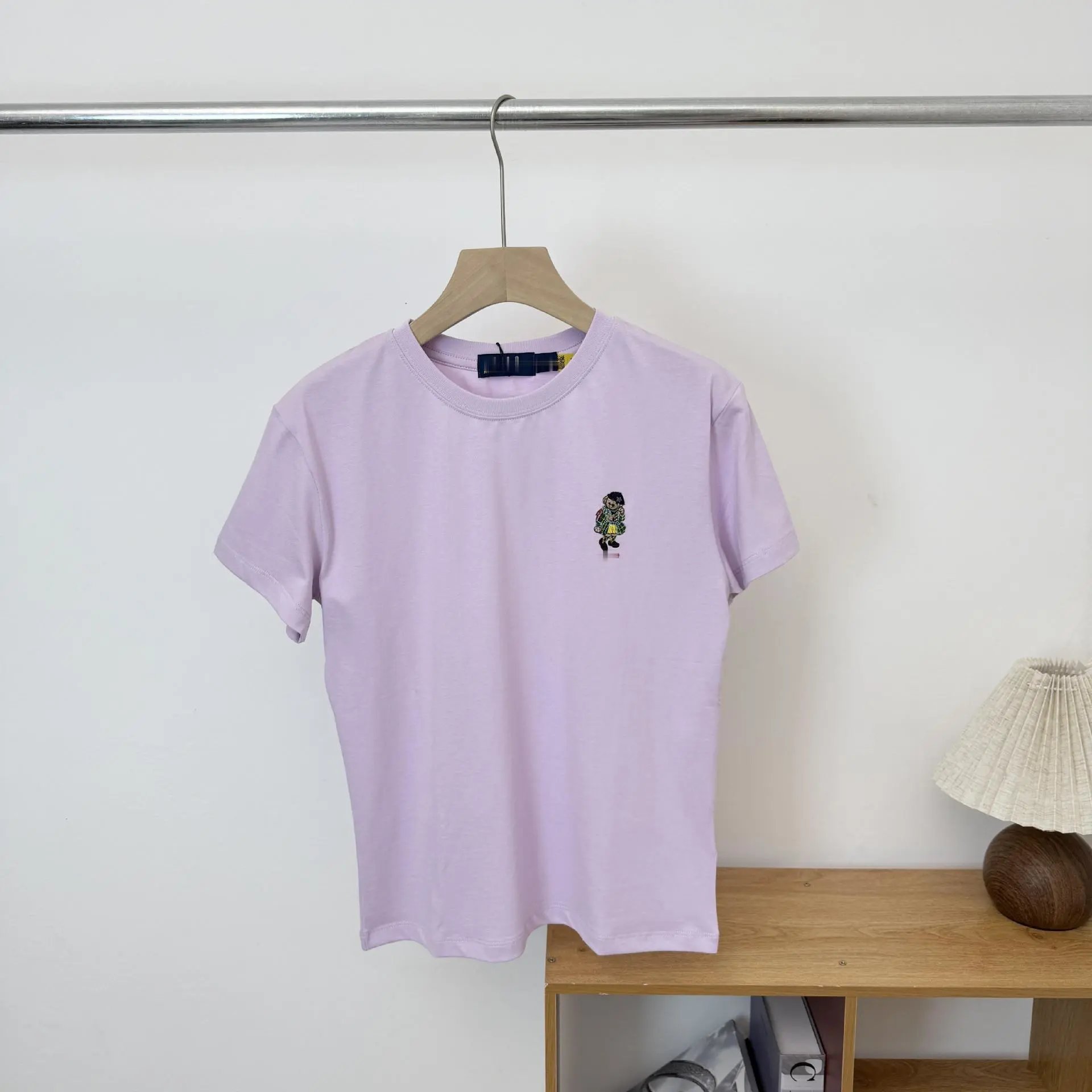 Design Embroidered Character White T-Shirt - 11