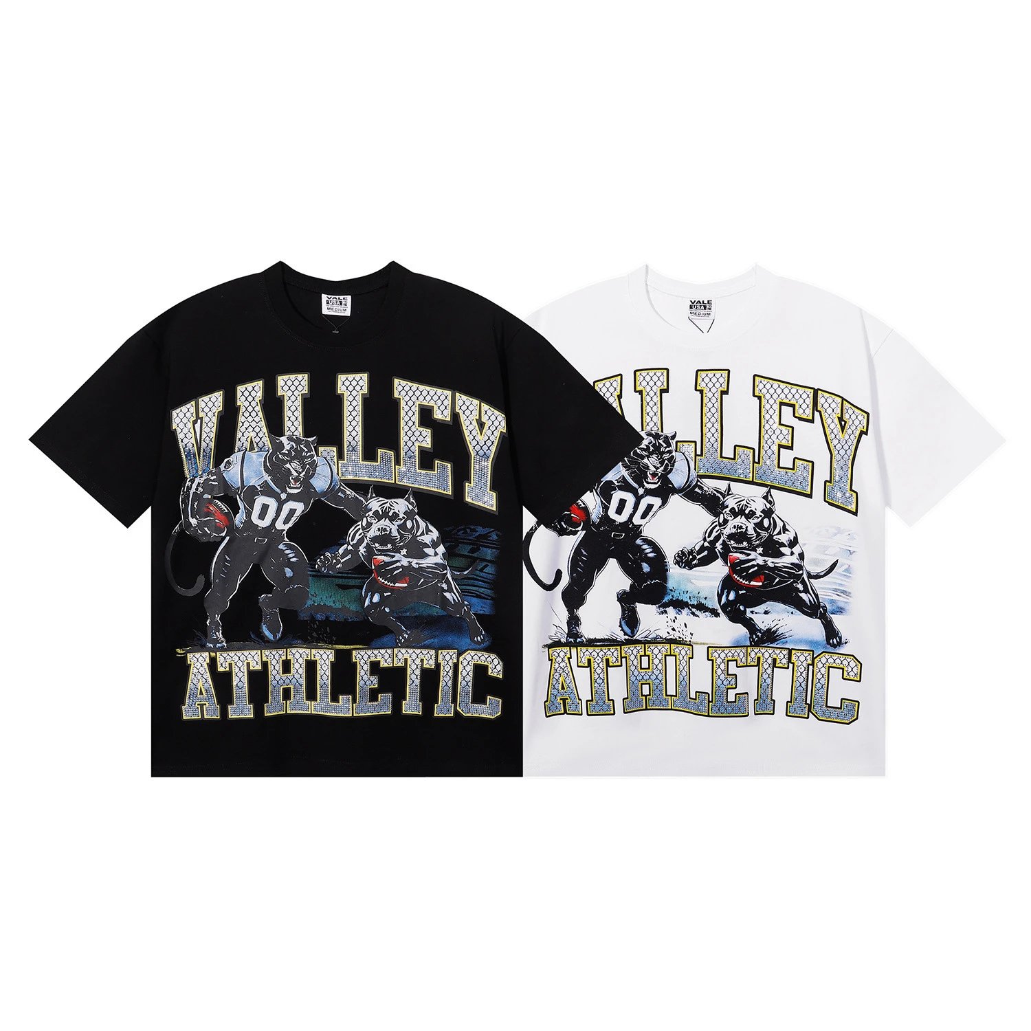 Design Vale Bone Athletic Graphic Print White T-Shirt T-Shirts - 4