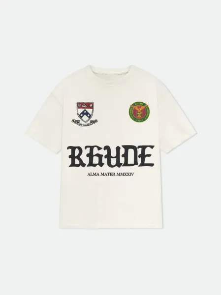 Rhude Harvard Crest White T-Shirt - 15