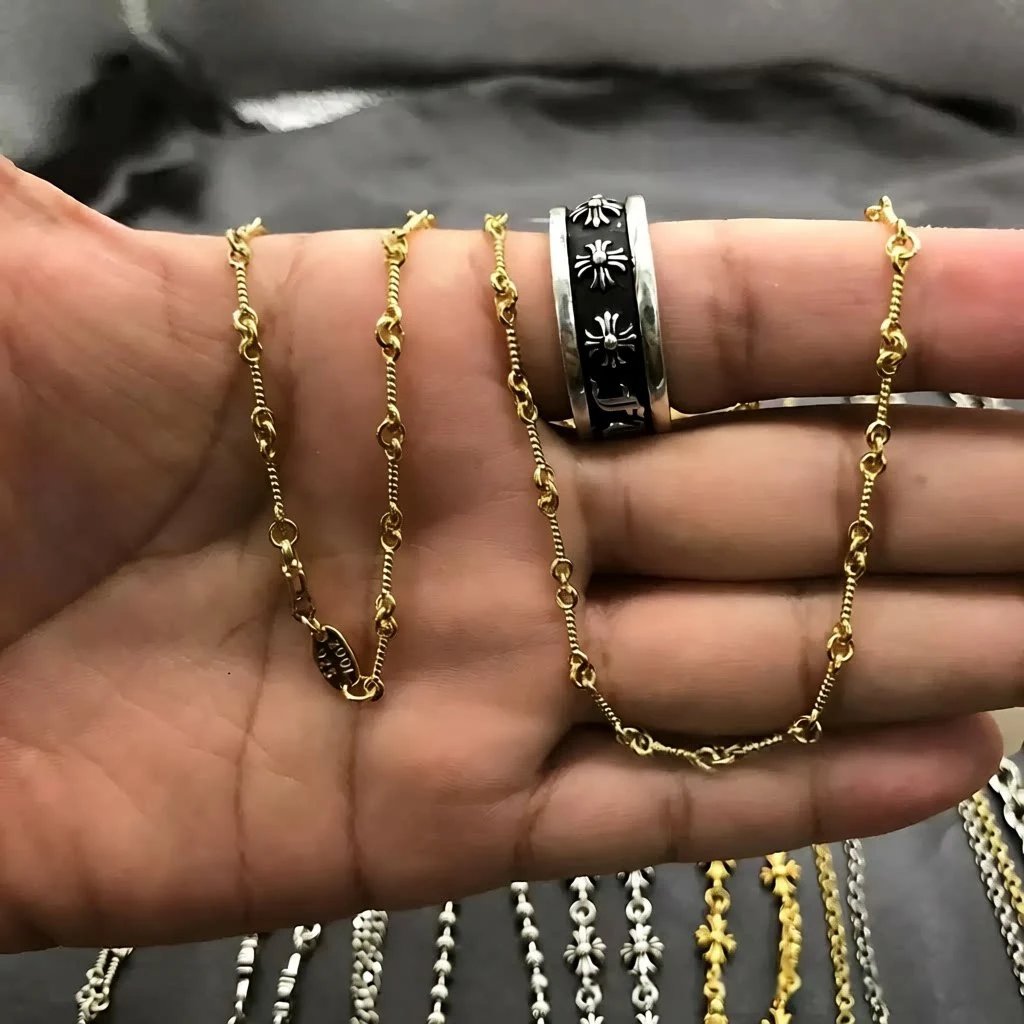 Gold Bamboo Link Chain