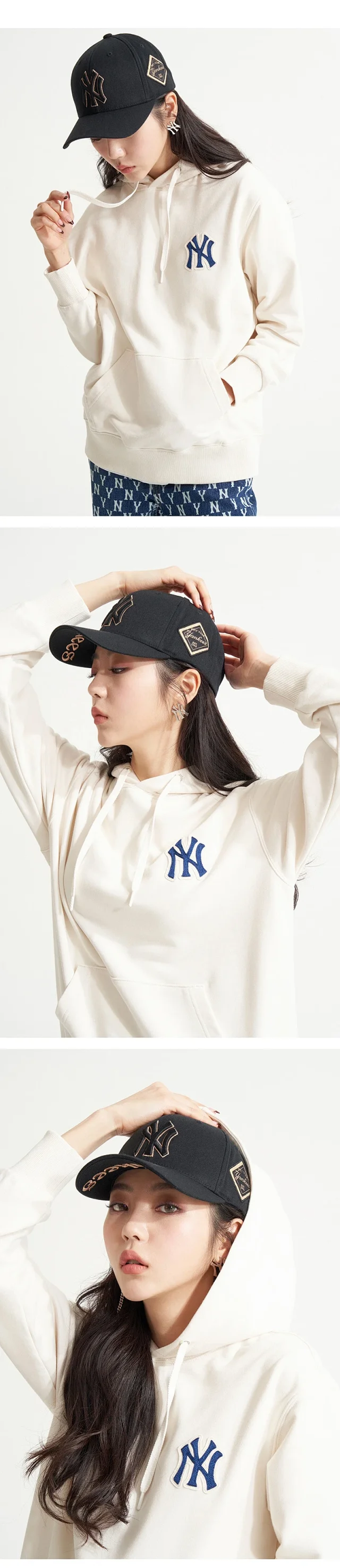 MLB Hats Adjustable curved-brim baseball cap with embroidered New York Yankees logo product detail image 42