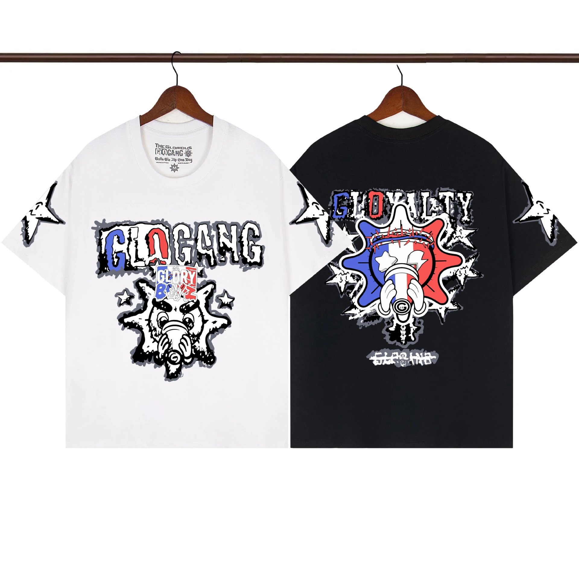 Design The Glorious Gang Skull Graphic White T-Shirt T-Shirts - 3