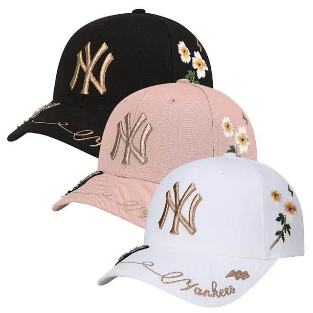 MLB Hats Adjustable curved-brim baseball cap with embroidered New York Yankees logo product detail image 41