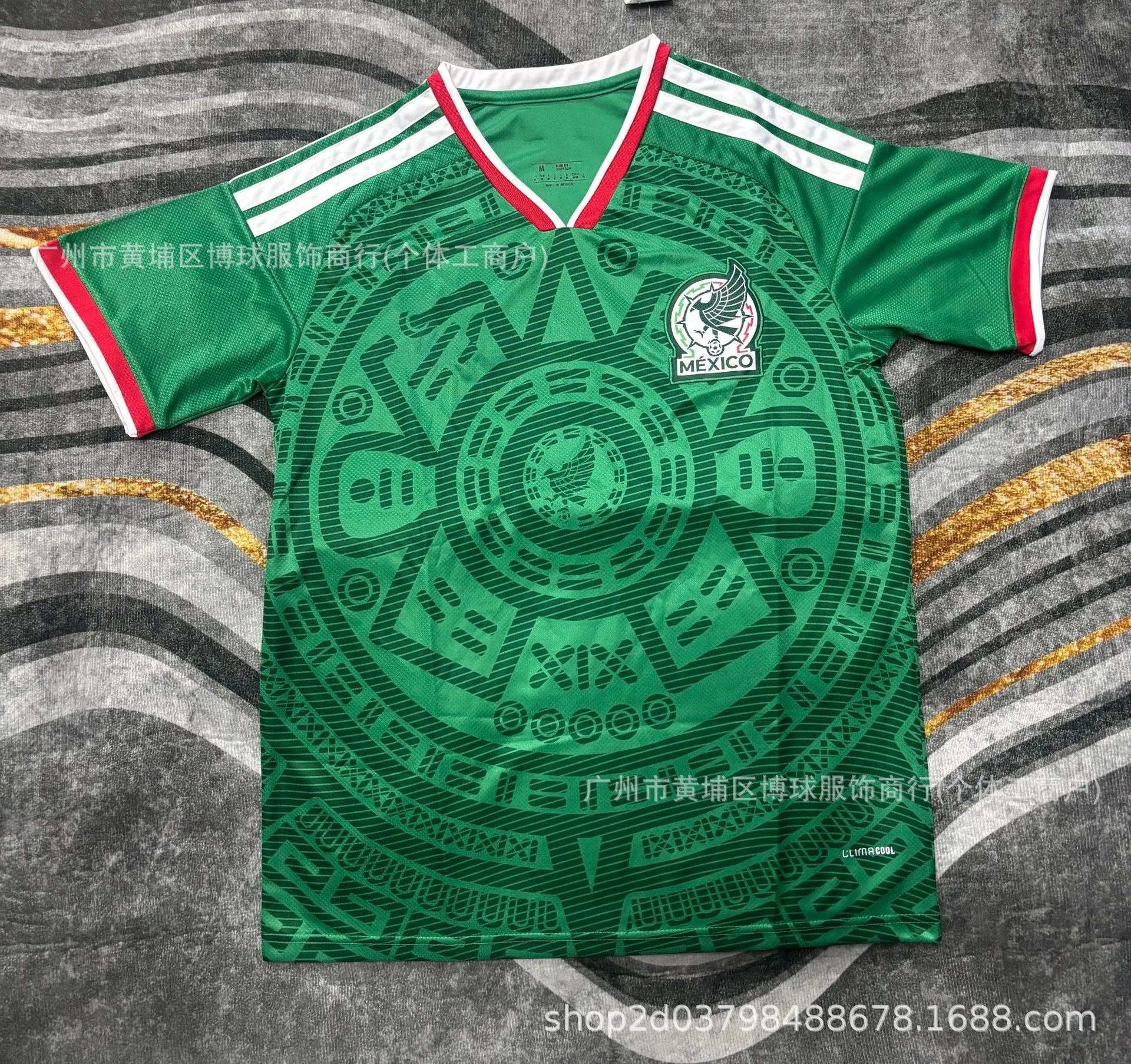 Design Mexico National Team Away Jersey White / Red / Black Jersey - 15