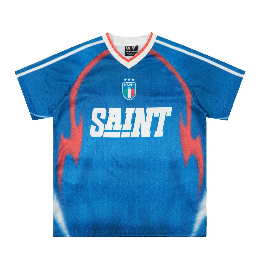 Design Saint FC Yellow Green V-Neck Jersey - 39