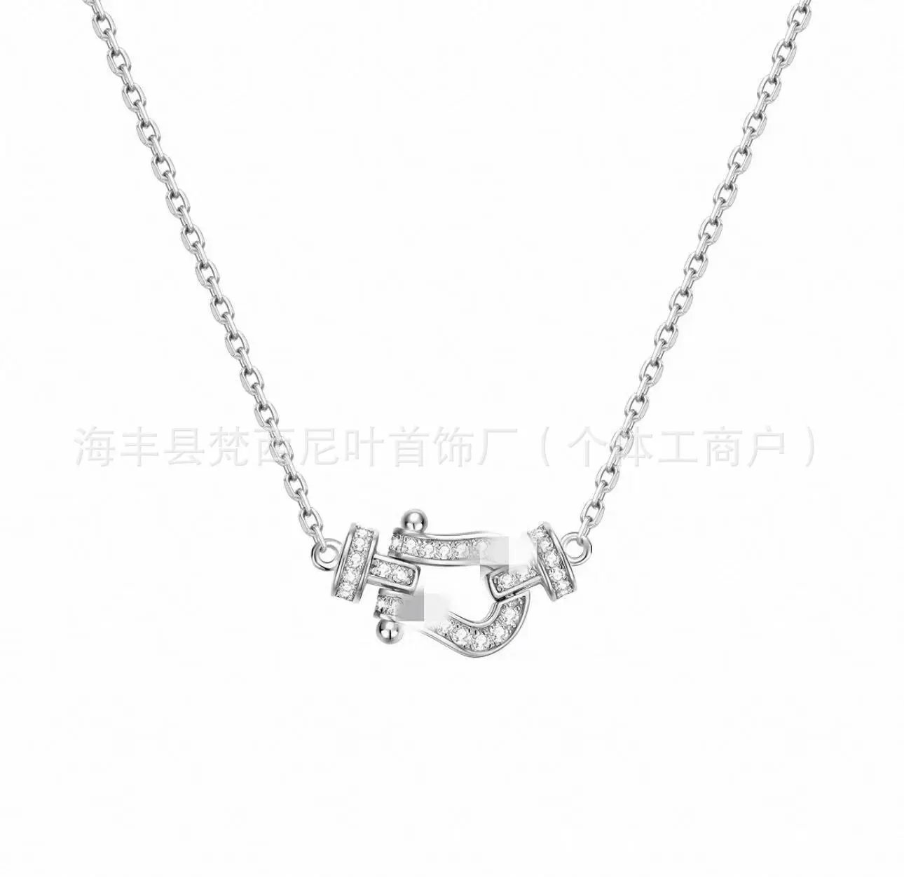 Design Infinity Knot Pendant Necklace with Cubic Zirconia in Silver Tone Jewelry - 5