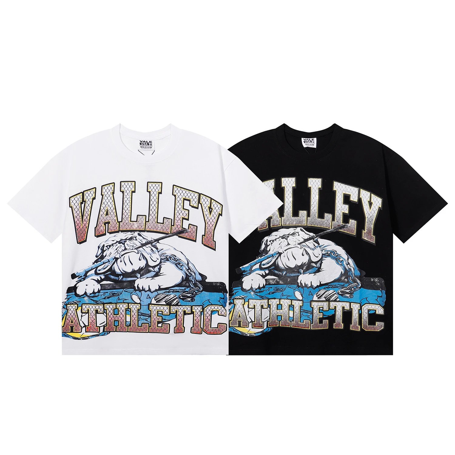 Design Vale Bone Athletic Graphic Print White T-Shirt T-Shirts - 9