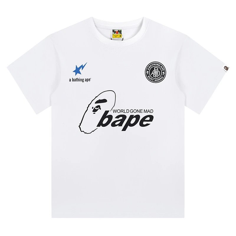 A Bathing Ape Plaid White T-Shirt - 11
