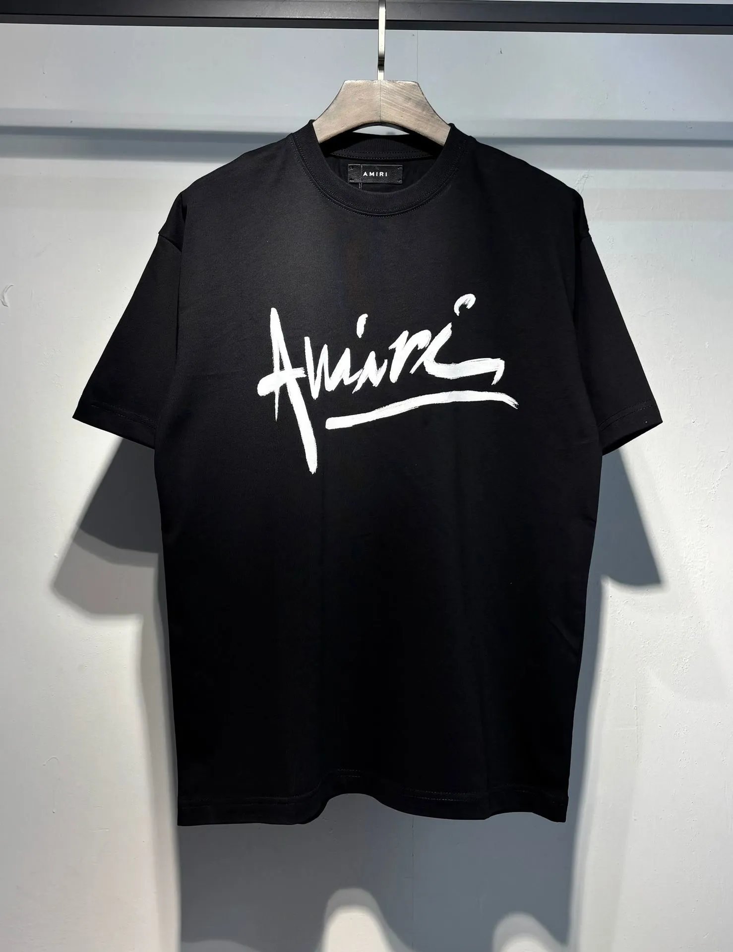 Purple Brand Abstract Print Black T-Shirt - 22