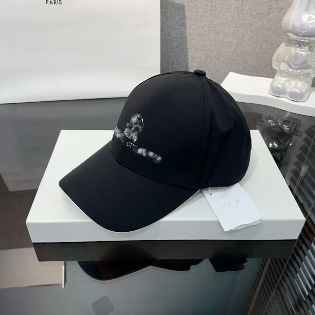 Brunello Cucinelli Hats Embroidered Baseball Cap with Contrast Piping product detail image 8