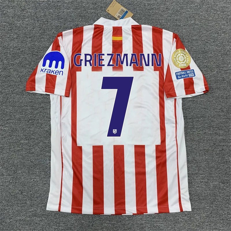 Atlético Madrid 2023-24 Home Jersey J. Álvarez #19 + Shorts - 6