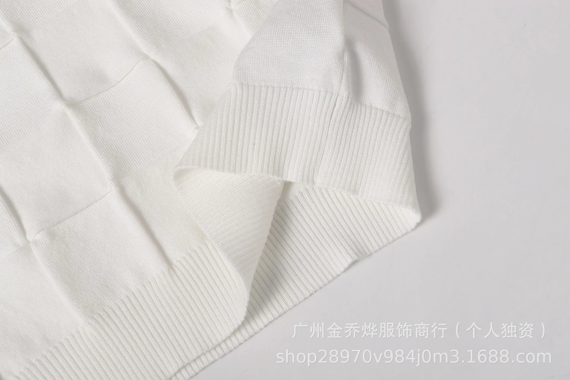 Louis Vuitton Checkerboard Knit T-Shirt White - 50
