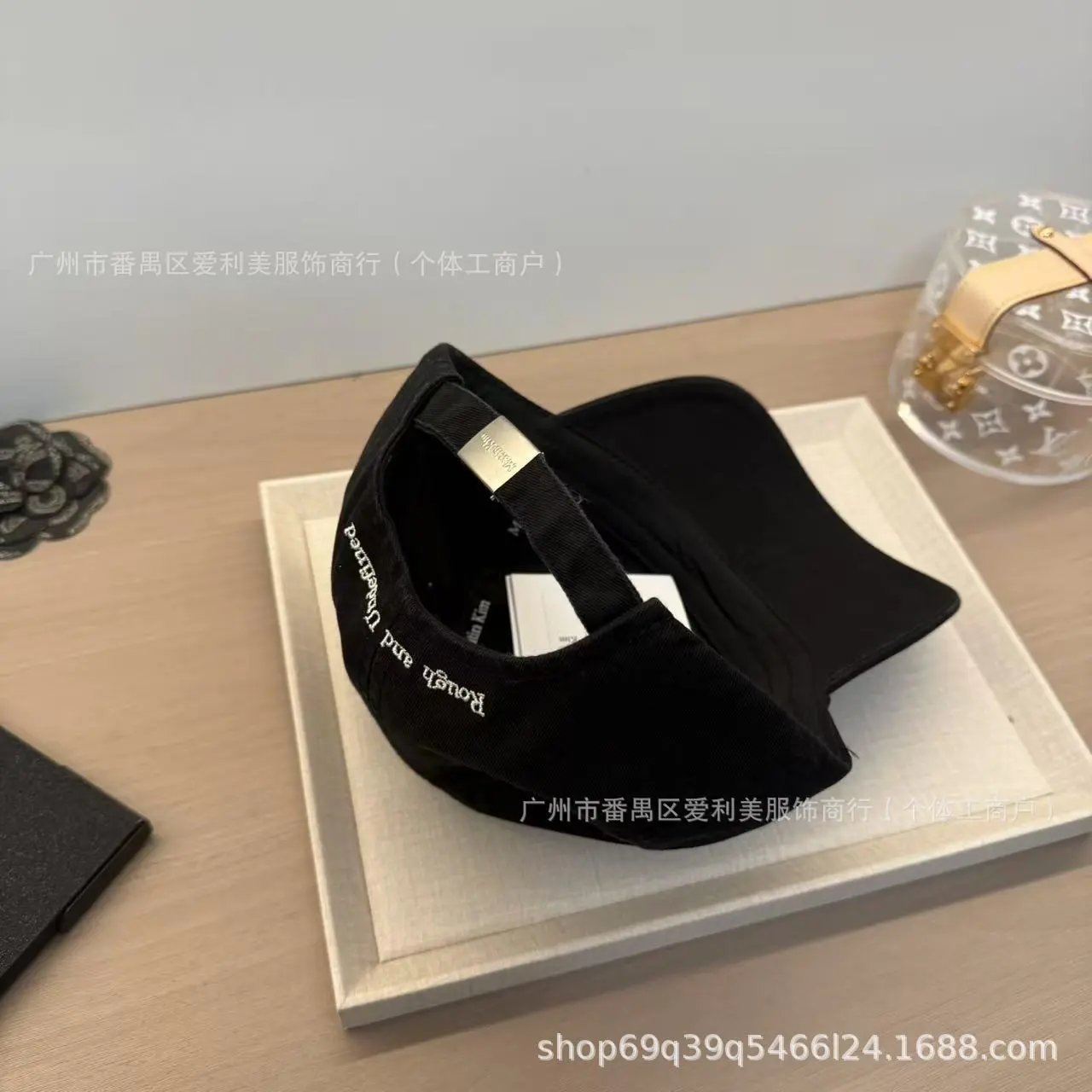 Matin Kim Embroidered Beige Baseball Cap - 12