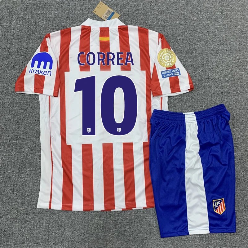 Atlético Madrid 2023-24 Home Jersey J. Álvarez #19 + Shorts - 8