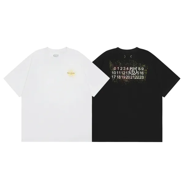 Maison Margiela Calendar Print Oversized T-Shirt Black - 5