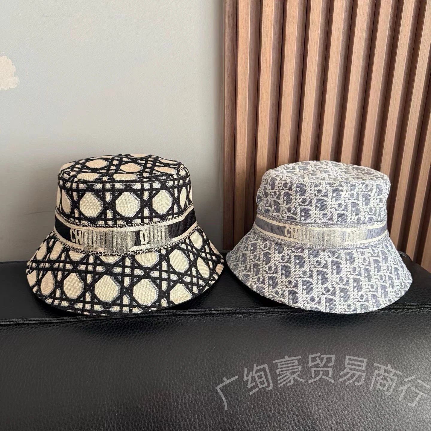 Dior Oblique Print Bucket Hat Gray - 4