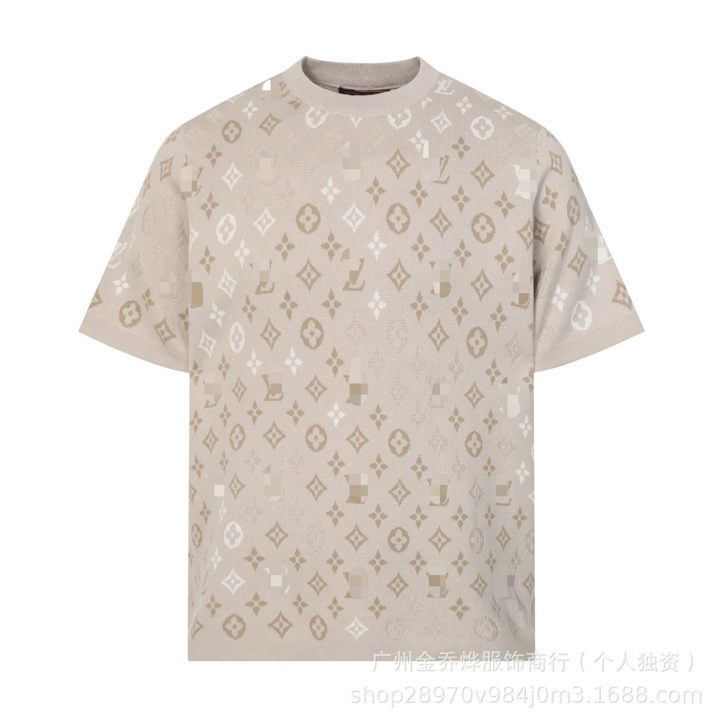 Louis Vuitton Checkerboard Knit T-Shirt White - 3