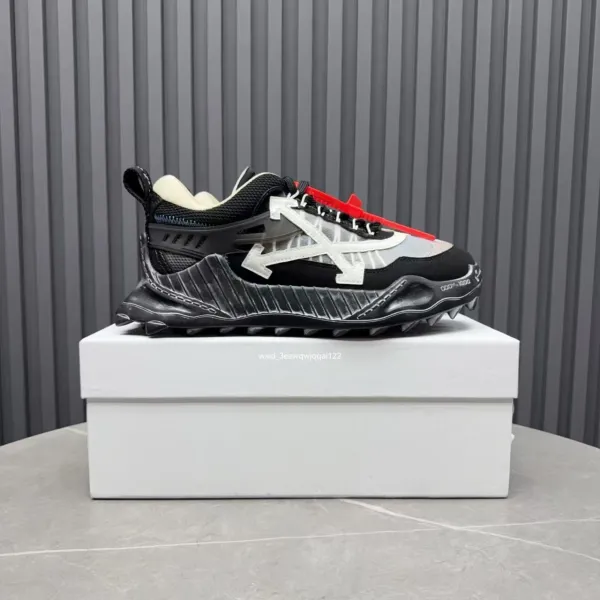 Off-White Diagonal Arrow Chunky Sneakers Black / White / Red - 1
