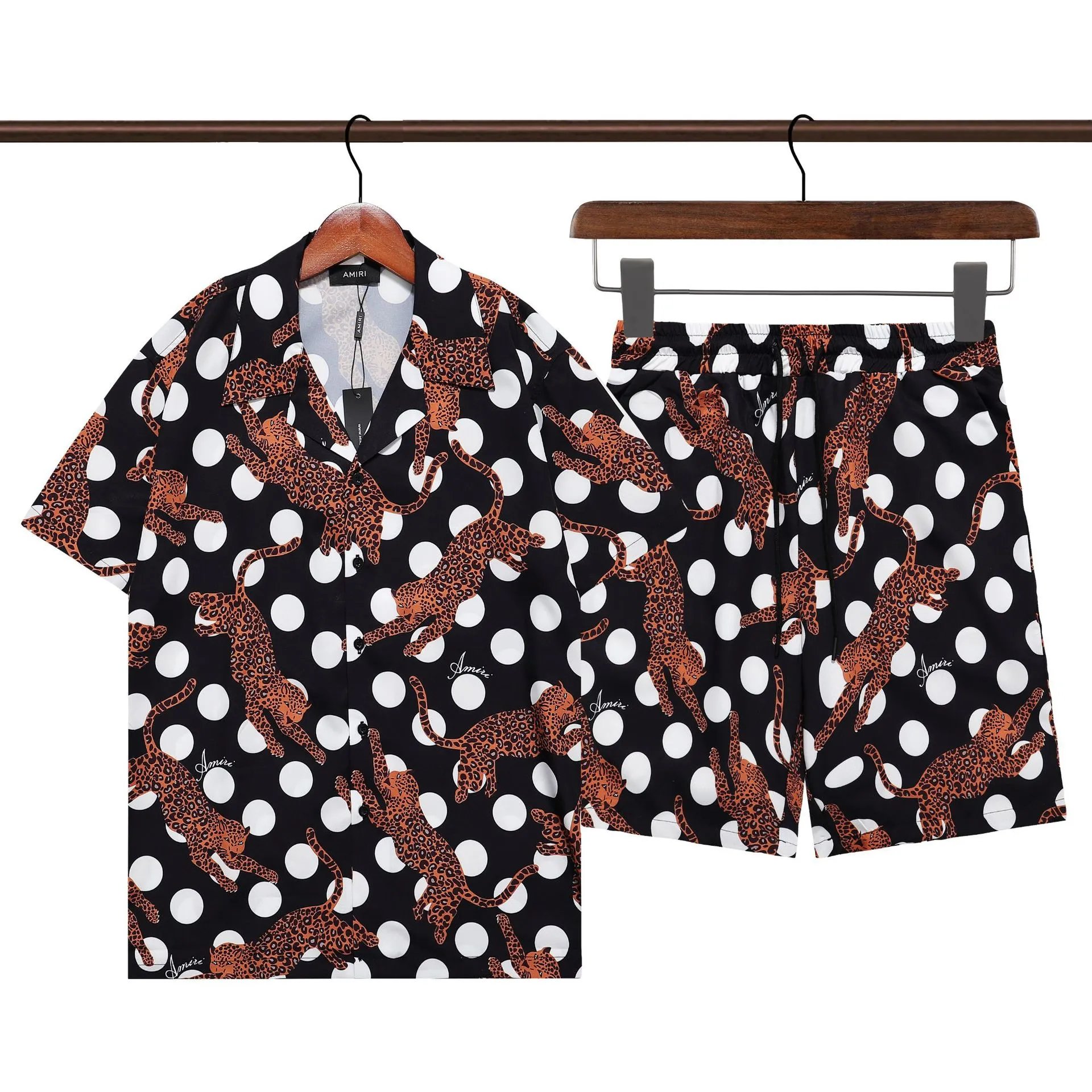 Amiri Vinyl Record Print Short-Sleeve Shirt Black - 11