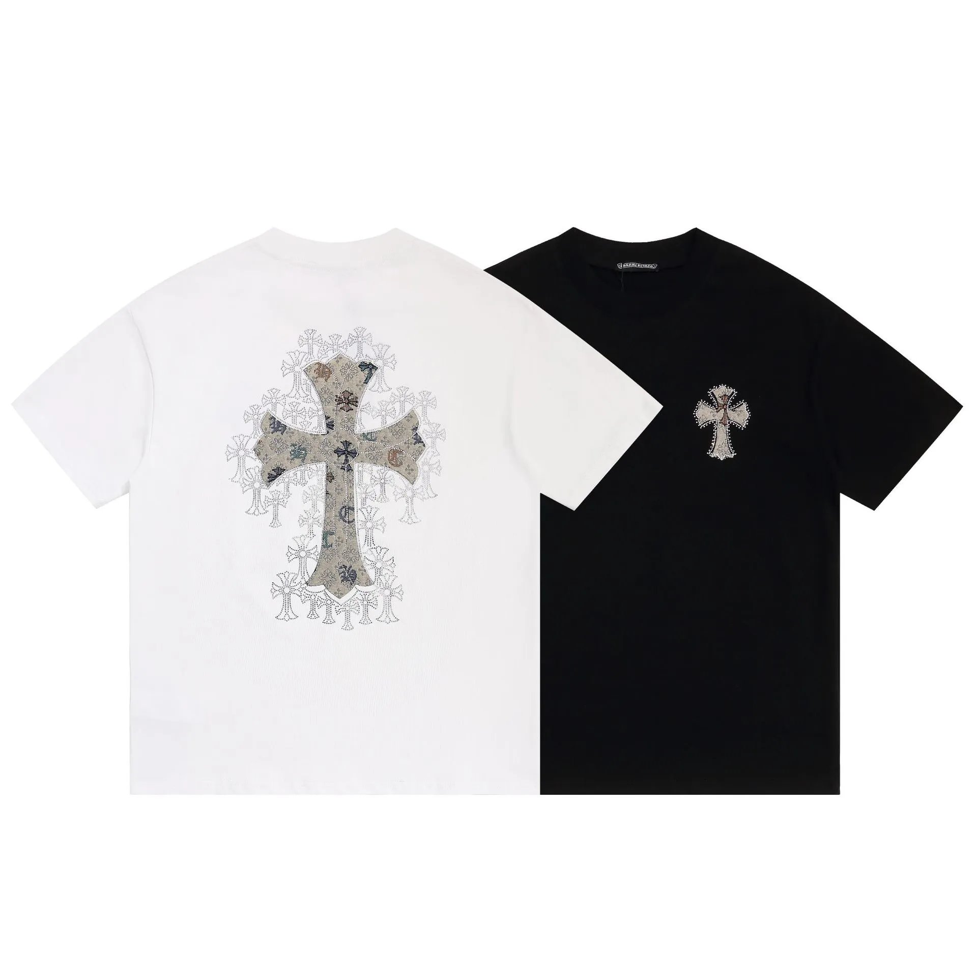 Chrome Hearts Crystal Logo White T-Shirt - 27