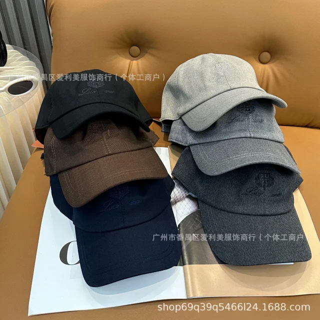 Unbranded Hats Embroidered Crown Herringbone Baseball Cap product detail image 2
