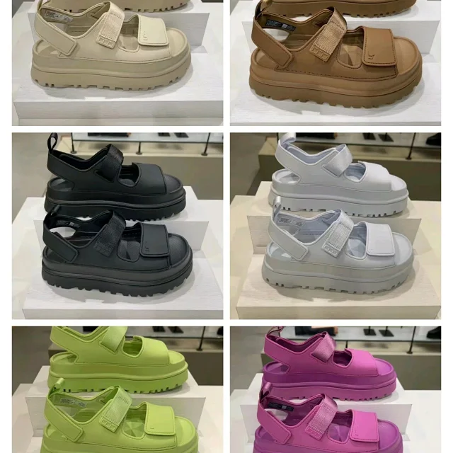 Lacoste Sandals Platform lug-sole hook-and-loop product detail image 5