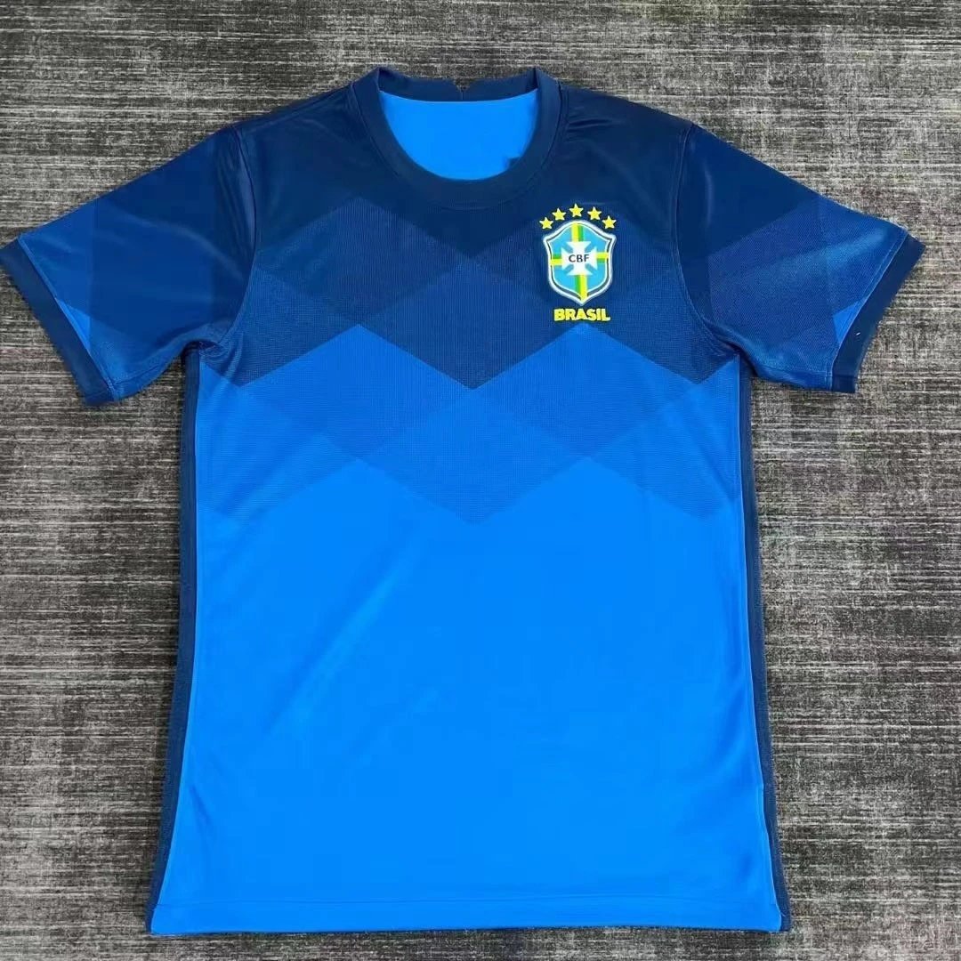 Design Spain National Team Away Jersey Light Blue Patterned Football Jersey - 4