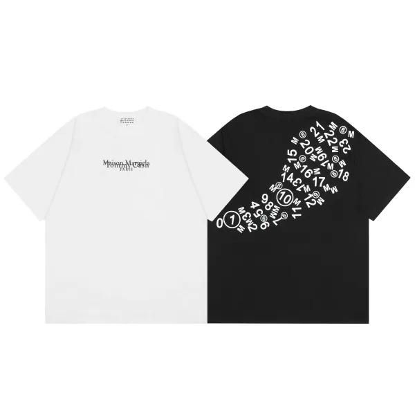 Maison Margiela Calendar Print Oversized T-Shirt Black - 15