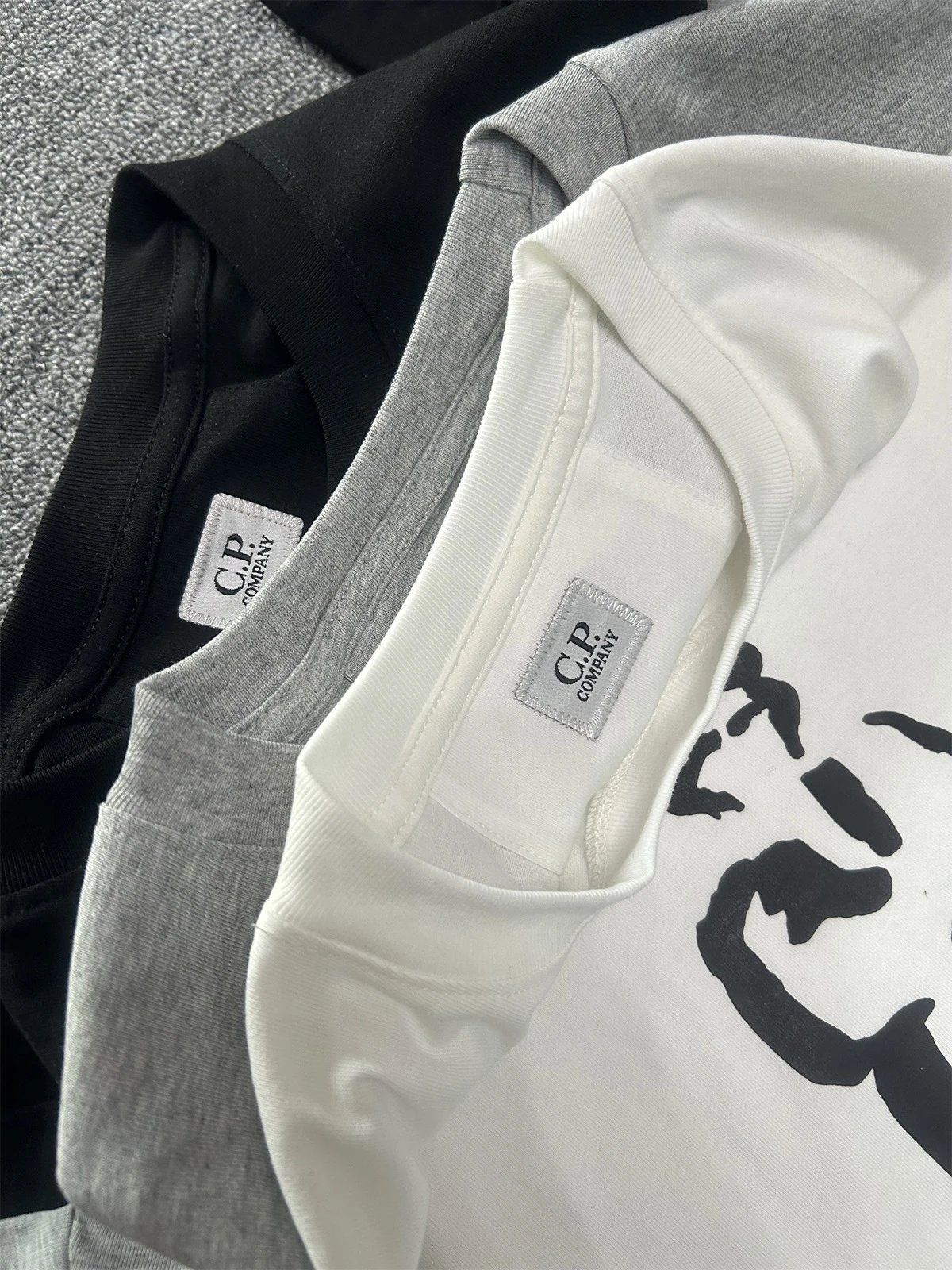 C.P. Company Patch Logo Black T-Shirt - 28