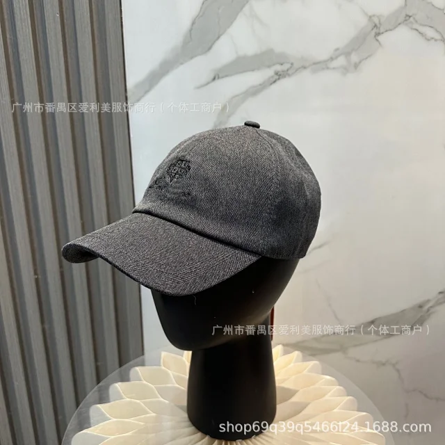 Unbranded Hats Embroidered Crown Herringbone Baseball Cap product detail image 7