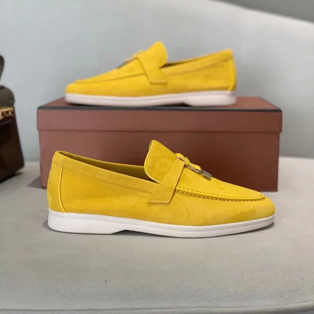 Unbranded Casual Shoes Slip-On Moc-Toe Loafers with Padlock Detail product detail image 5