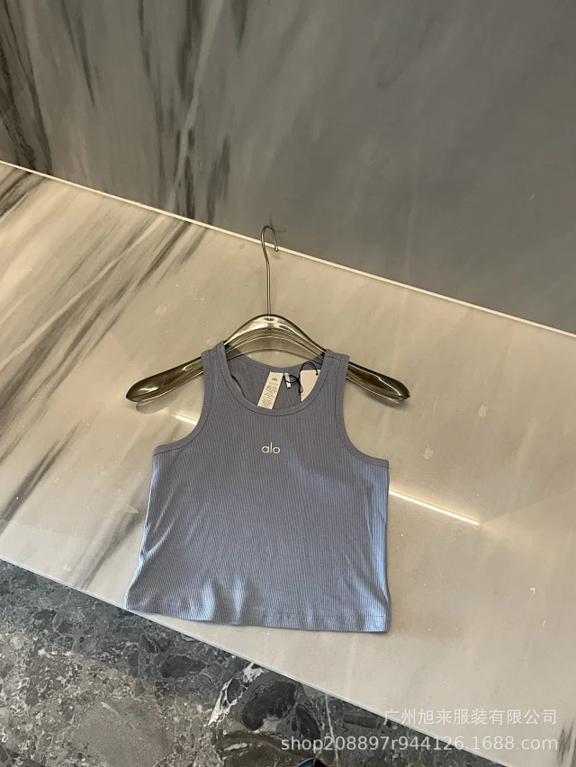 Alo Vests Ribbed Racerback Tank Top product detail image 8