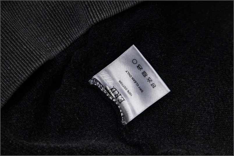 Design Distressed Graphic Zip-Up Hoodie Black - 14