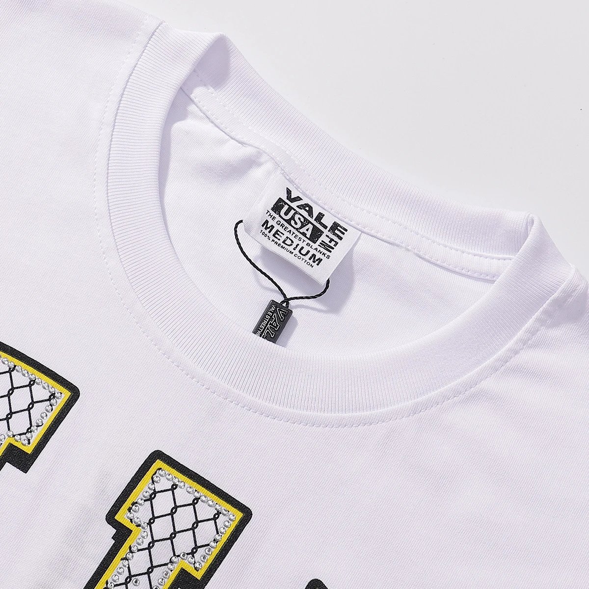 Design Vale Bone Athletic Graphic Print White T-Shirt T-Shirts - 13
