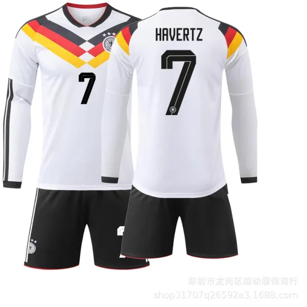 Design Germany National Team Inspired Jersey Set White / Black Jersey - 1