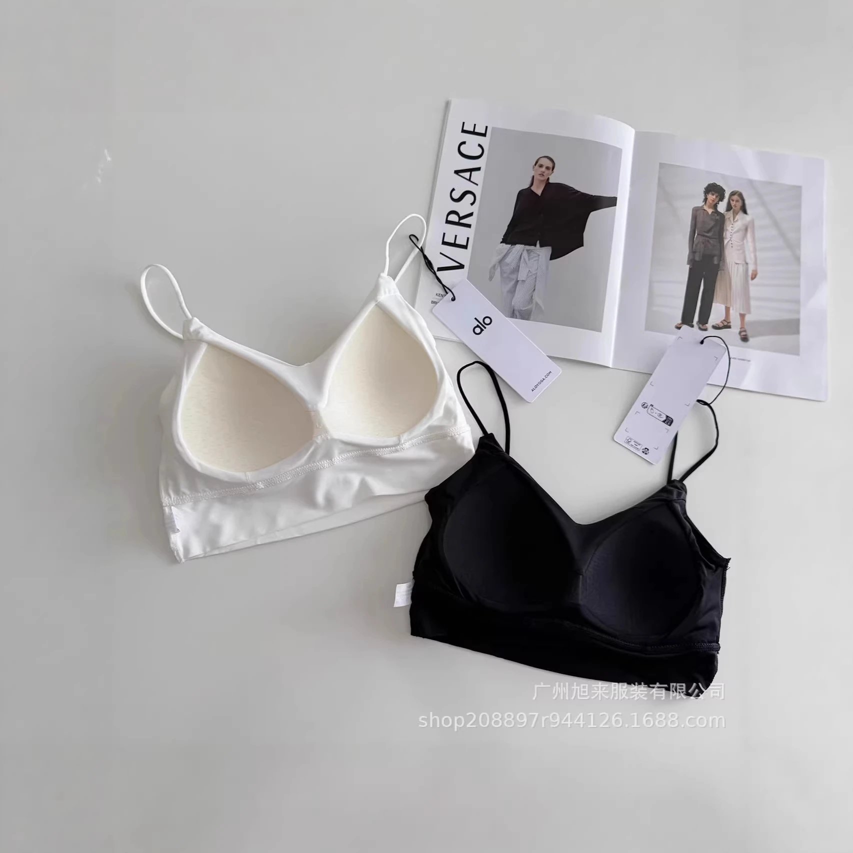 Alo Underwear Padded Crisscross-Back Bralette image 3