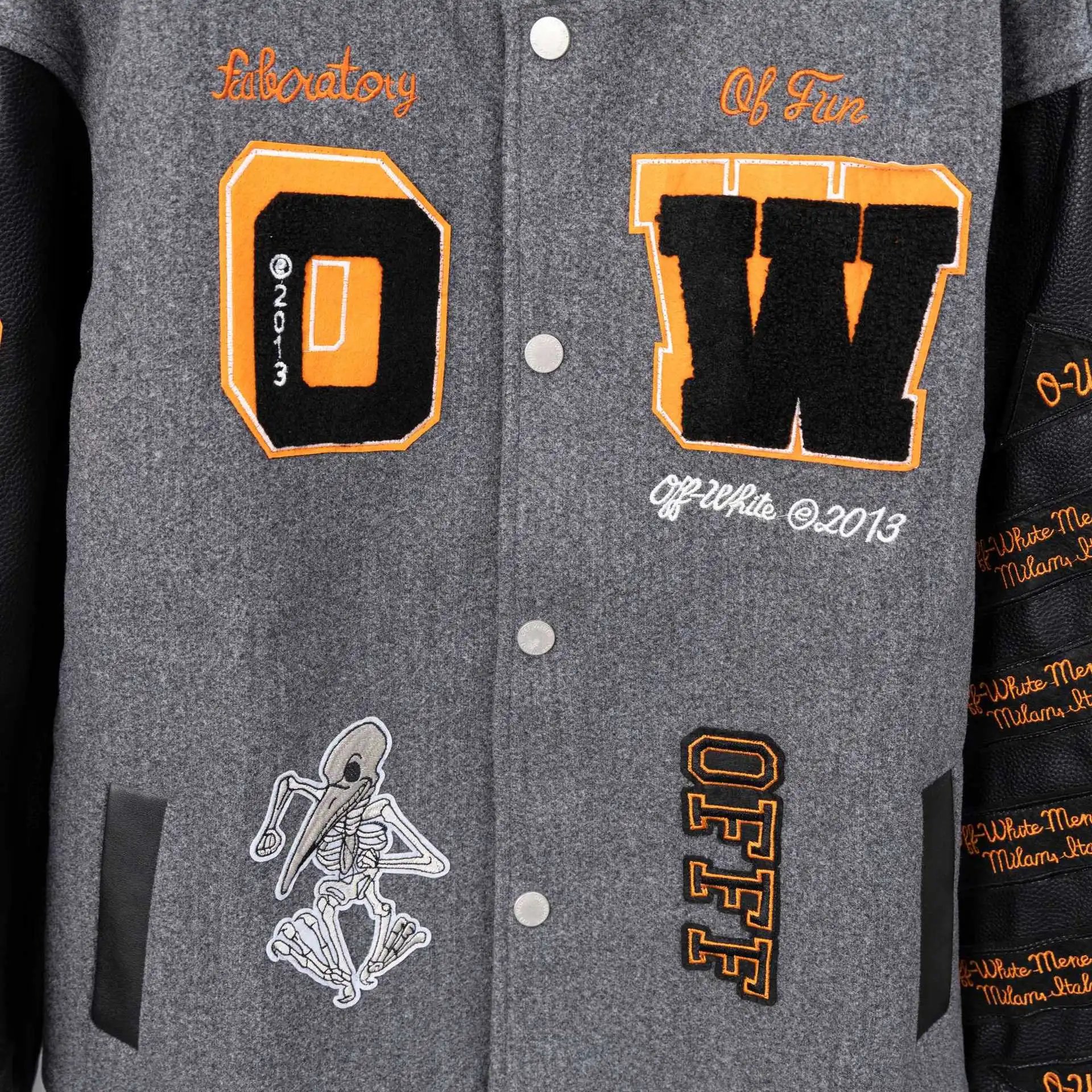 Off-White x Pitbull Varsity Jacket Red Outerwear - 21