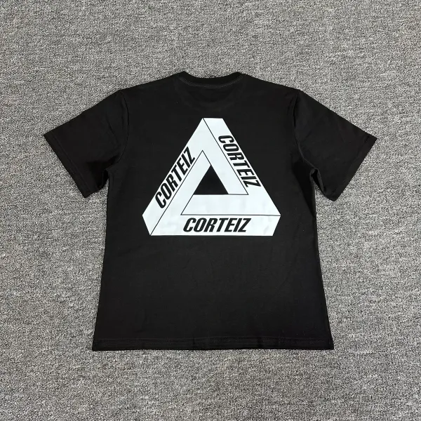 Corteiz Triangle Logo Black T-Shirt - 1