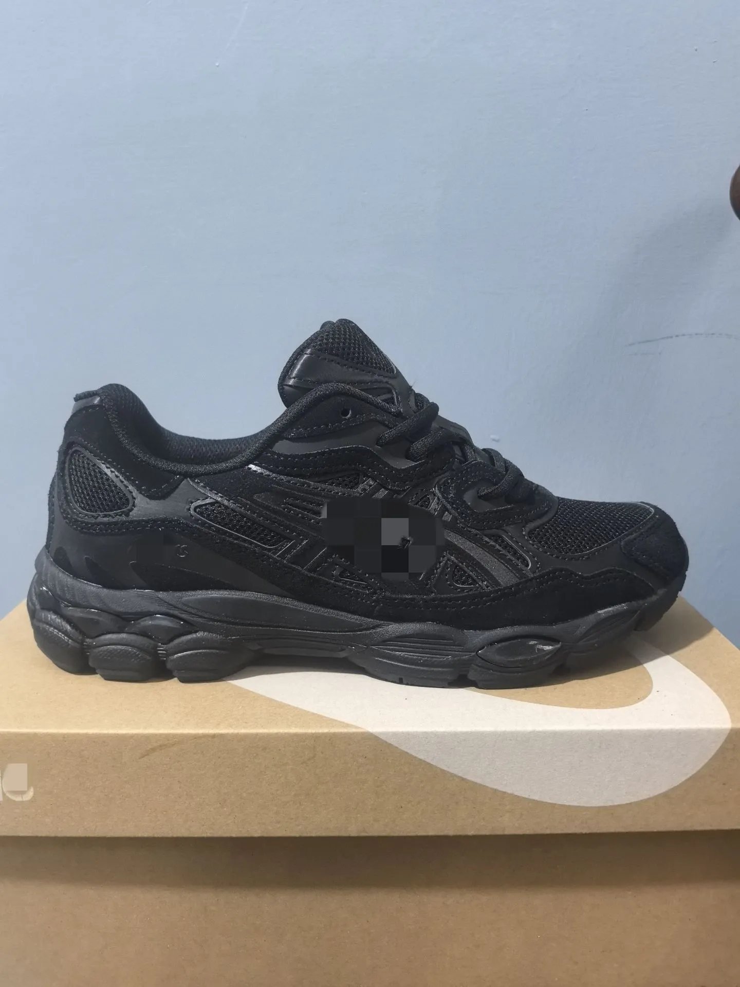 Asics Gel-Kayano 14 Black Silver Running Shoes - 7