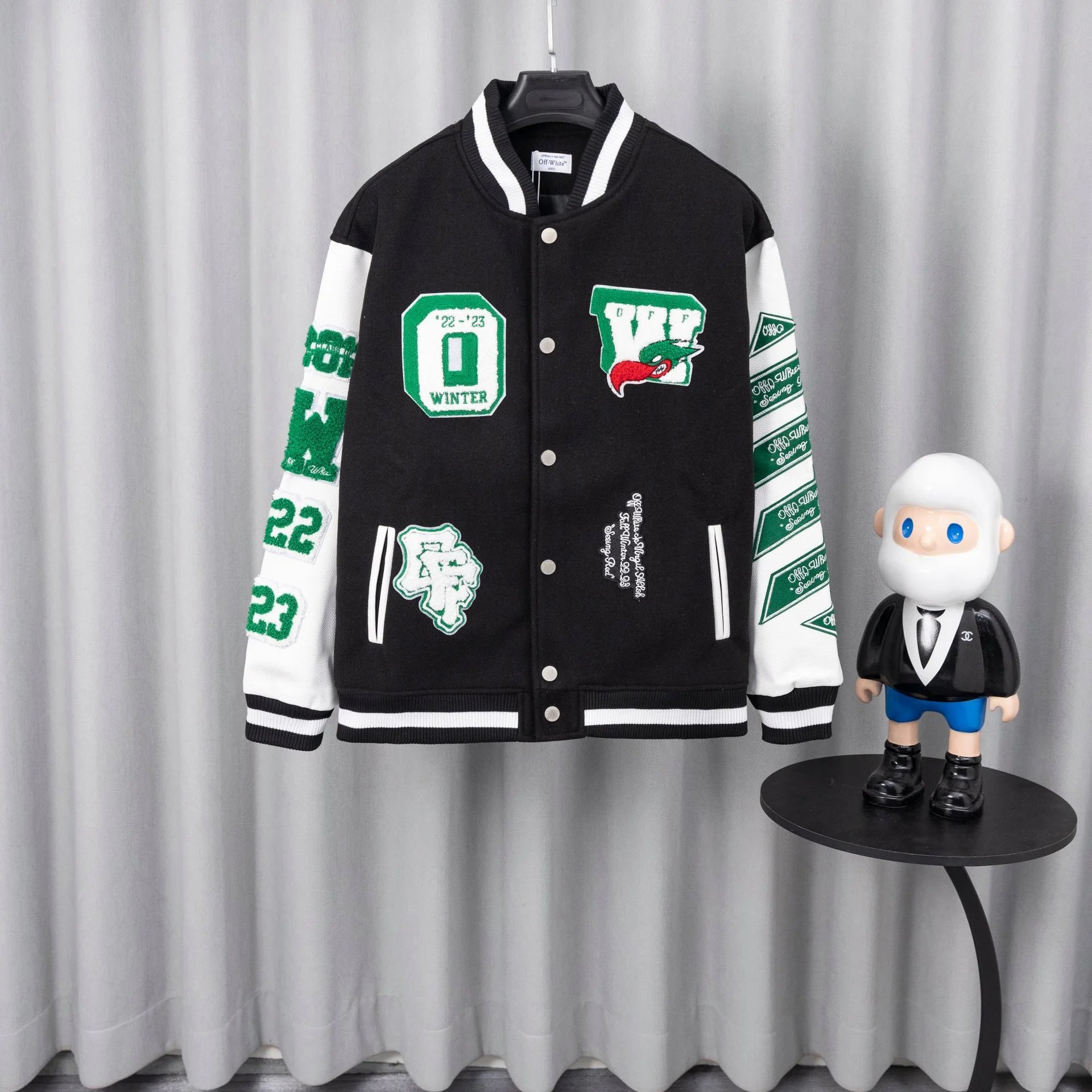 Off-White x Pitbull Varsity Jacket Red Outerwear - 33