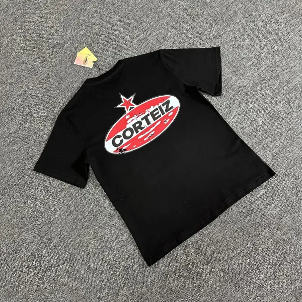 Corteiz Logo Graphic Black T-Shirt - 1