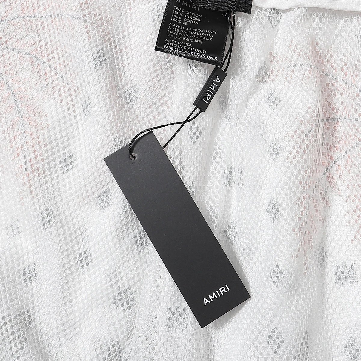 Amiri Vinyl Record Print Short-Sleeve Shirt Black - 31