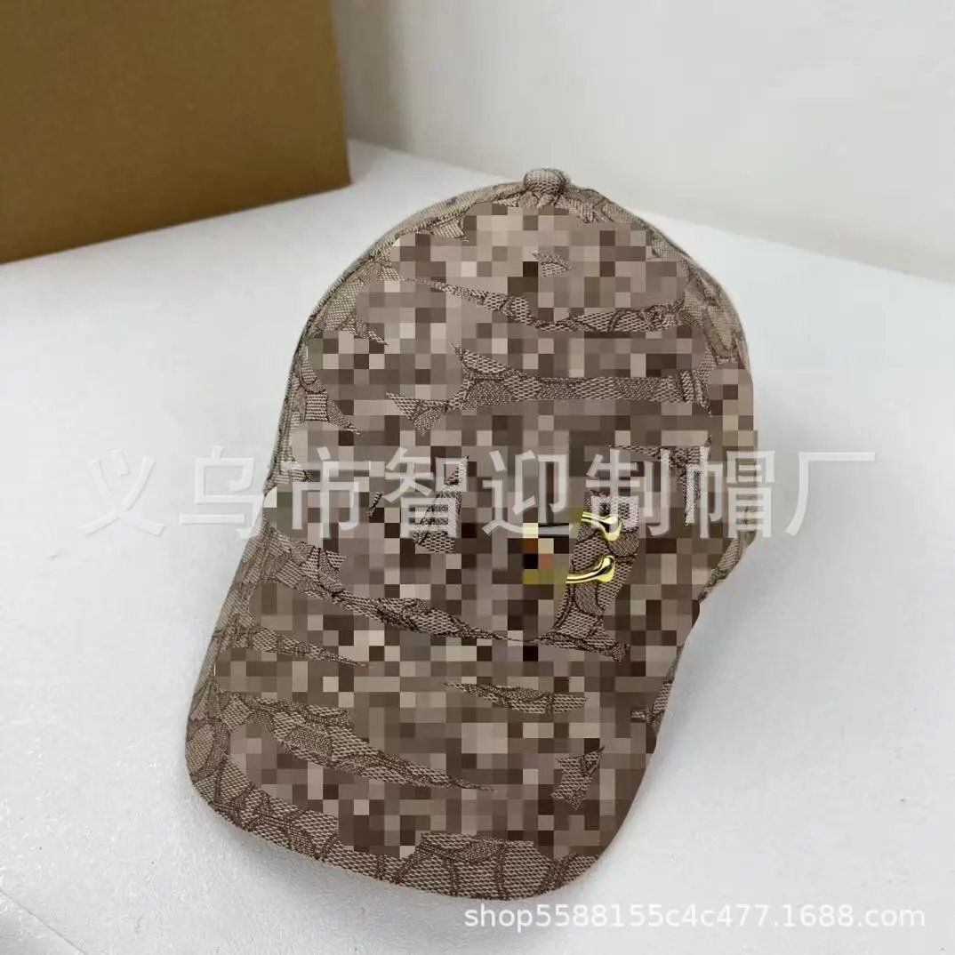 Design Patterned Lace Baseball Cap Gray Multicolor - 8