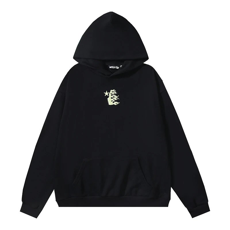 Hellstar X-Star Sports Graphic Hoodie Black with Neon Green - 11