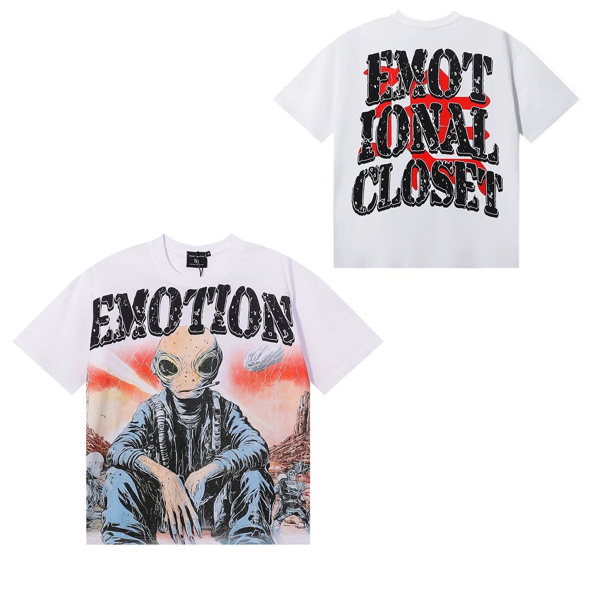 Design Vale Bone Athletic Graphic Print White T-Shirt T-Shirts - 27